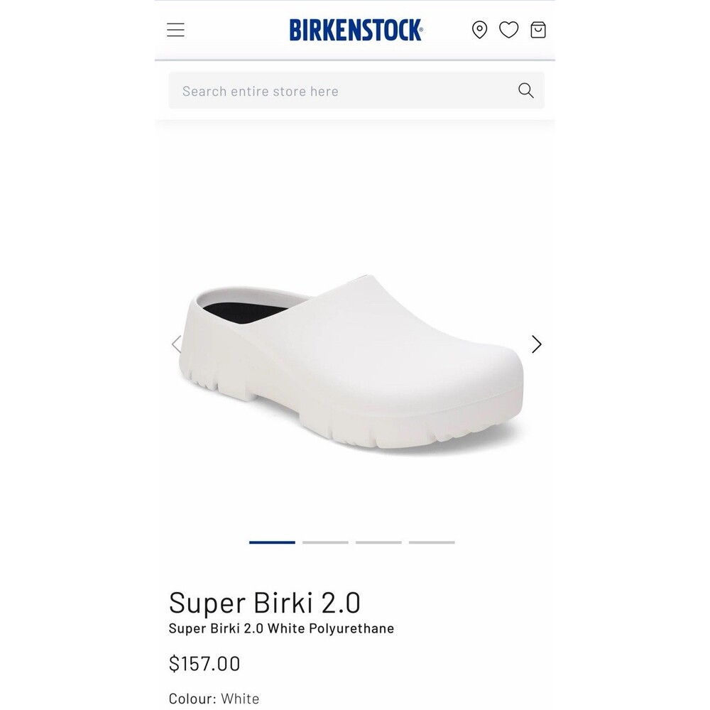 BIRKENSTOCK SUPER BIRKI 2.0 WHITE PROFESSIONAL WORK CLOGS KITCHEN GARDEN EU-44 - Picture 6 of 6
